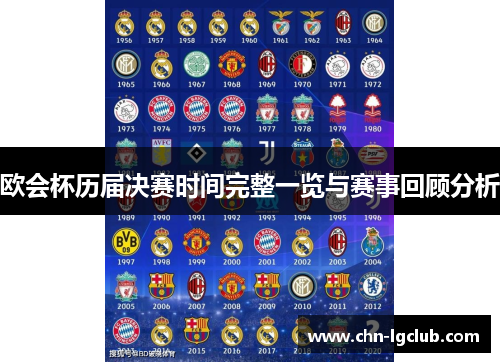 欧会杯历届决赛时间完整一览与赛事回顾分析